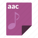 aac, audio, file, format, media