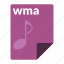 audio, file, format, media, wma 