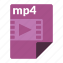 file, format, media, mp4, video