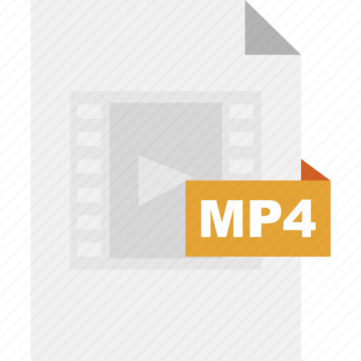 Mp4, file, format, video, movie, cinema, play icon - Download on Iconfinder