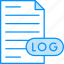 log, file 