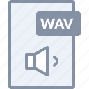 audio, document, file, music, sound, volume, wav