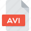 avi, document, extension, file, type, video 