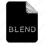 blend, document, file 