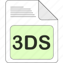 3ds, data, document, extension, file, file type, format