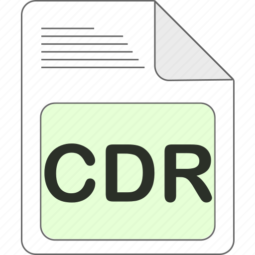 Cdr, data, document, extension, file, file type, format icon - Download on Iconfinder