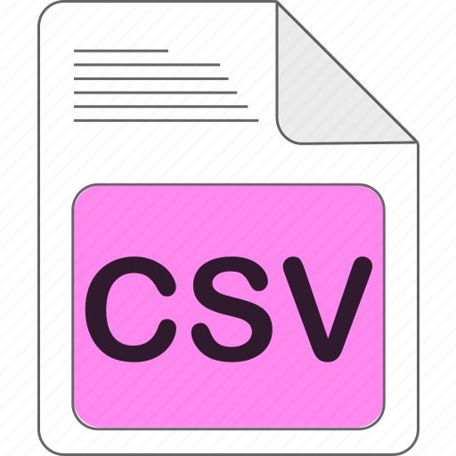 Csv, data, document, extension, file, file type, format icon - Download on Iconfinder