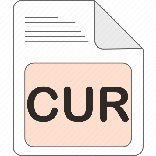Cur, data, document, extension, file, file type, format icon - Download on Iconfinder
