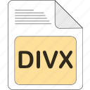 data, divx, document, extension, file, file type, format