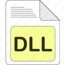 data, dll, document, extension, file, file type, format