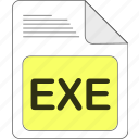 data, document, exe, extension, file, file type, format