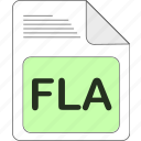 data, document, extension, file, file type, fla, format