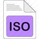 data, document, extension, file, file type, format, iso