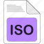 data, document, extension, file, file type, format, iso 