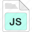data, document, extension, file, file type, format, js 