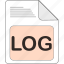 data, document, extension, file, file type, format, log 