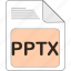 data, document, extension, file, file type, format, pptx 