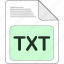 data, document, extension, file, file type, format, txt 