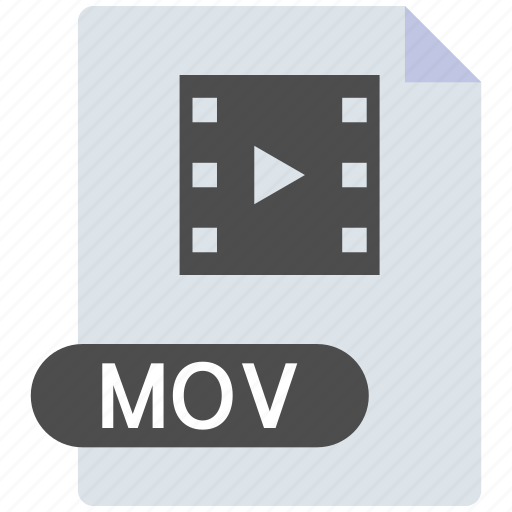 File, mov, document, extension, file type, file format, video icon - Download on Iconfinder