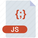 js, file, document, format, extension, coding, type