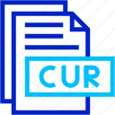 cur, fromat, type, archive, file, and, folder
