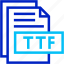 ttf, fromat, type, archive, file, and, folder 