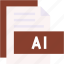 ai, format, type, archive, file, and, folder 