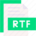 rtf, format, type, archive, file, and, folder