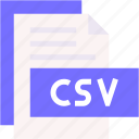 csv, format, type, archive, file, and, folder