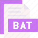 bat, format, type, archive, file, and, folder