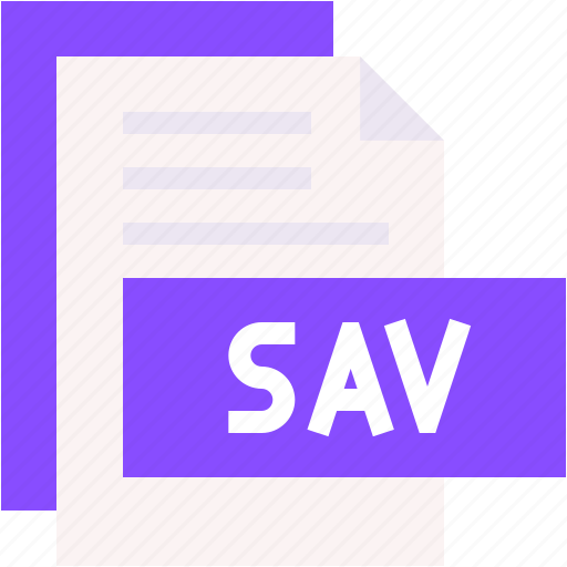 Sav, format, type, archive, file, and, folder icon - Download on Iconfinder