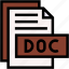 doc, format, type, archive, file, and, folder 