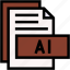 ai, format, type, archive, file, and, folder 