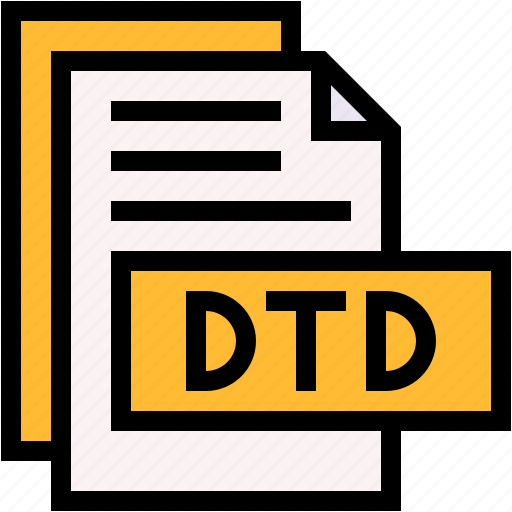 Dtd, format, type, archive, file, and, folder icon - Download on Iconfinder