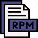 rpm, format, type, archive, file, and, folder