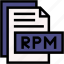 rpm, format, type, archive, file, and, folder 