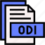 odi, format, type, archive, file, and, folder 
