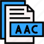 aac, format, type, archive, file, and, folder 