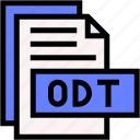 odt, format, type, archive, file, and, folder