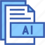 ai, fromat, type, archive, file, and, folder 
