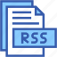 rss, fromat, type, archive, file, and, folder 