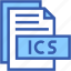 ics, fromat, type, archive, file, and, folder 