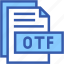 otf, fromat, type, archive, file, and, folder 