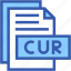 cur, fromat, type, archive, file, and, folder 