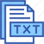 txt, fromat, type, archive, file, and, folder 