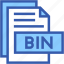 bin, fromat, type, archive, file, and, folder 
