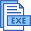 exe, fromat, type, archive, file, and, folder 