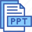 ppt, fromat, type, archive, file, and, folder 