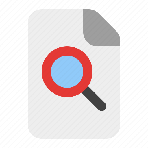 Search, file, document, find, magnifier, data, zoom icon - Download on Iconfinder