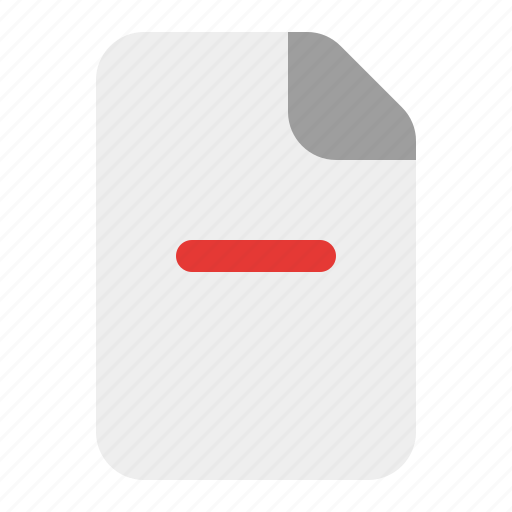 Delete, document, file, format, paper, page, data icon - Download on Iconfinder